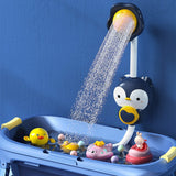 Electric Elephant Water Spray Bath Toys For Kids Baby Bathroom Bathtub Faucet Shower Toys Strong Suction Cup Children Water Game