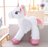 Kawaii unicorn stuffed toys giant stuffed horse toys for kids sweet doll home decor lover birthday gift