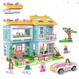 Building block toy girl's family assembled building blocks