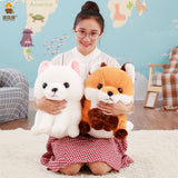 Long tail fox plush toy