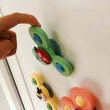 Kids Gyro Insect Sucker Spinner Rattle Bathroom Bath Toys Table Dinner Appease Toys for Baby Toddlers