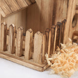 Quality Bird Nest Creative Solid Wood Diy Crafts Three Parrot Cage Outdoor Garden Bird House