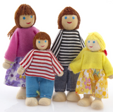 Wooden Family Dolls For Doll House