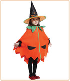 Pumpkin Costume Cloak Witch Makeup Acting Party Prom Performance