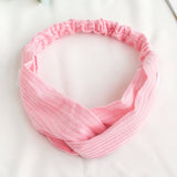 Knitted cross hair band for makeup mask