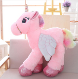 Kawaii unicorn stuffed toys giant stuffed horse toys for kids sweet doll home decor lover birthday gift