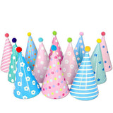 Colorful party hats