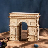 Robotime Arc De Triomphe 3D Wooden Puzzle Game Model Toys for Kids Children Birthday Christmas Gift TG502 Rolife Dropshipping