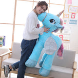 Kawaii unicorn stuffed toys giant stuffed horse toys for kids sweet doll home decor lover birthday gift