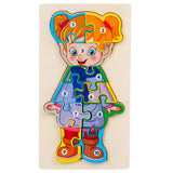 Children's Cartoon Image Digital Puzzle Puzzle Toy