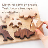 Mongolian Dinosaur Puzzle Children's Puzzle Wooden Grab Board Toy