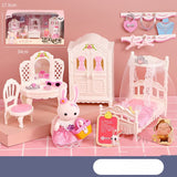 Bunny Bedroom Kitchen Girl Doll Cake Play House Children's Toys