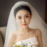 Fashion Pearl Bridal Tiara Crown Wedding Jewelry