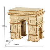 Robotime Arc De Triomphe 3D Wooden Puzzle Game Model Toys for Kids Children Birthday Christmas Gift TG502 Rolife Dropshipping