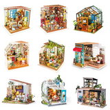 Robotime DIY Wooden Miniature Dollhouse 1 24 Handmade Doll House Model Building Kits Toys For Children Adult Drop Shipping
