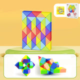 Snake Twist Cube Stress Relief Educational Toys Children Gifts Magic Snake Ruler Puzzle Folding Educational