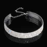 Fashion Choker Necklace Jewelry Full Of Diamonds