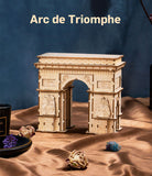 Robotime Arc De Triomphe 3D Wooden Puzzle Game Model Toys for Kids Children Birthday Christmas Gift TG502 Rolife Dropshipping